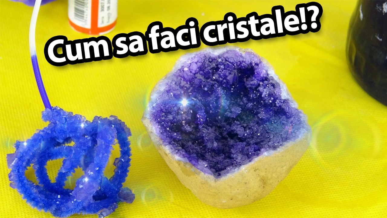 Cum sa faci cristale acasa!!! - #CuDragDeStiinta