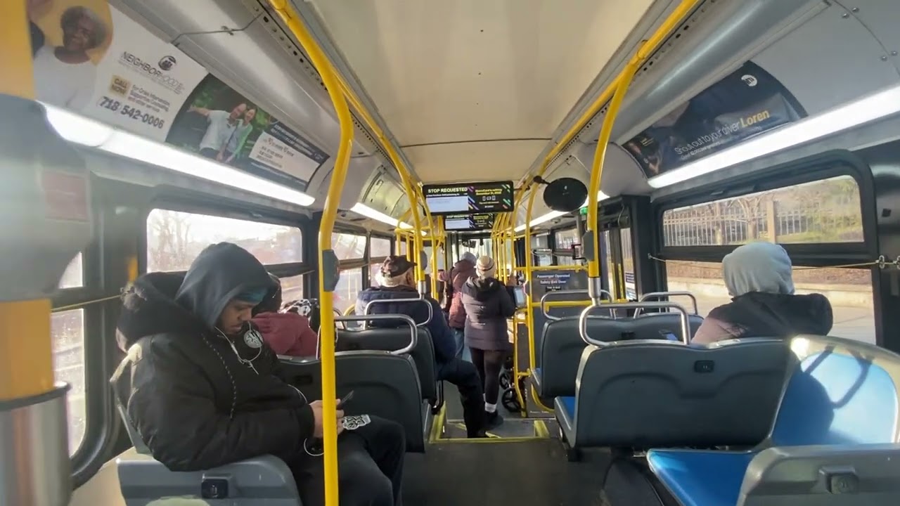 2018 New flyer Xn40 #718 Bx17 bus ride from E Fordham Rd/Crotona Av to Fordham plaza.
