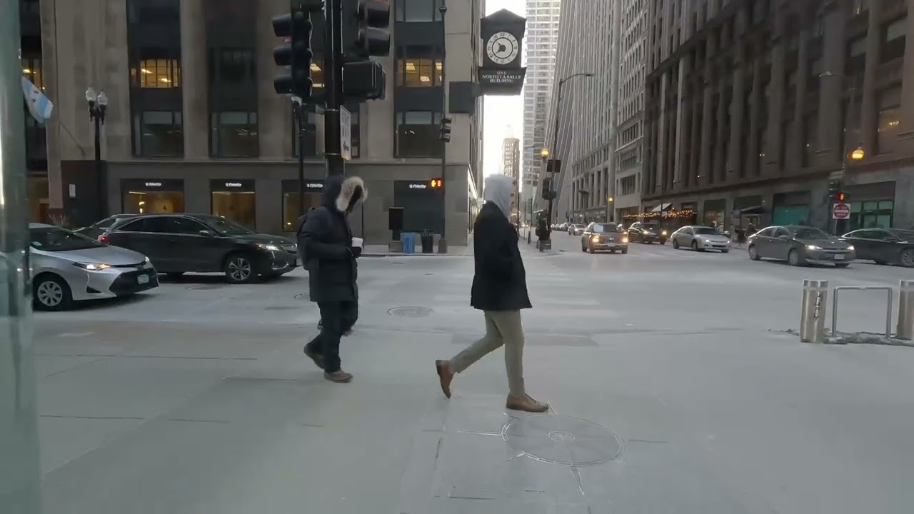 Chicago Pedway Rush Hour POV in 4K | Union Station to AON Center Underground Walk