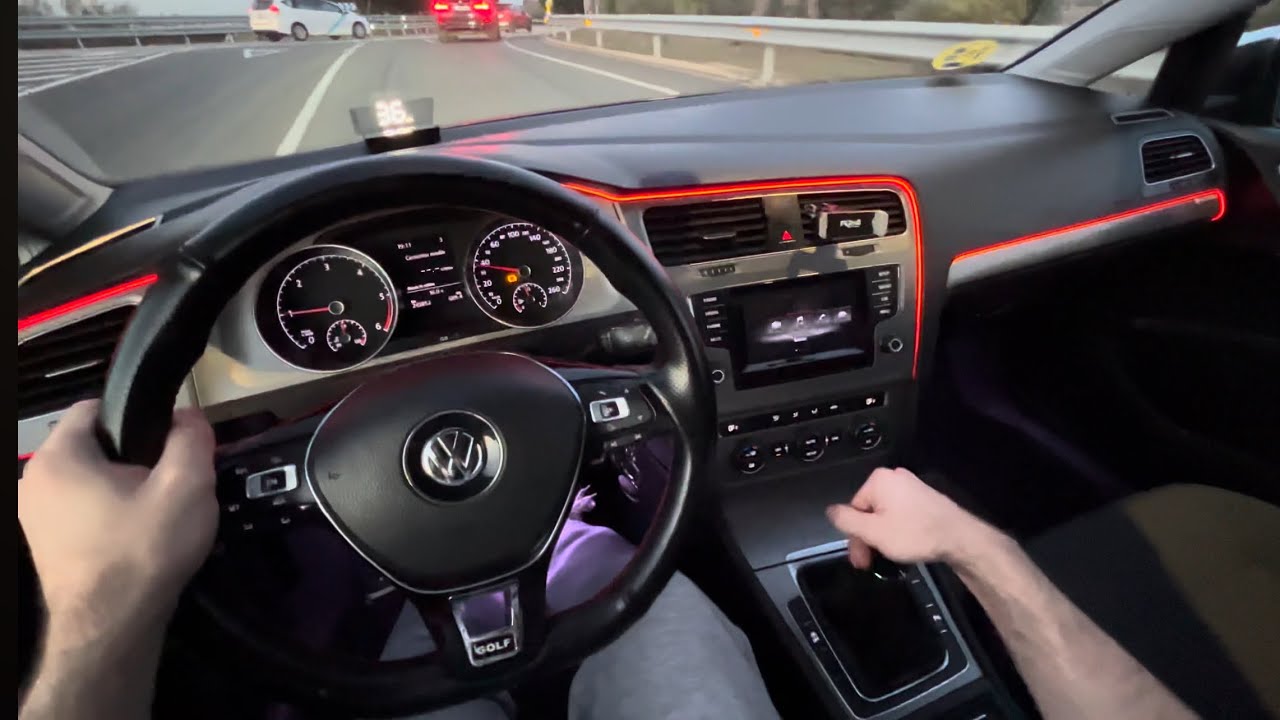 4K POV Casual driving 2014 golf 7 1.6 TDI in town/highway drivng