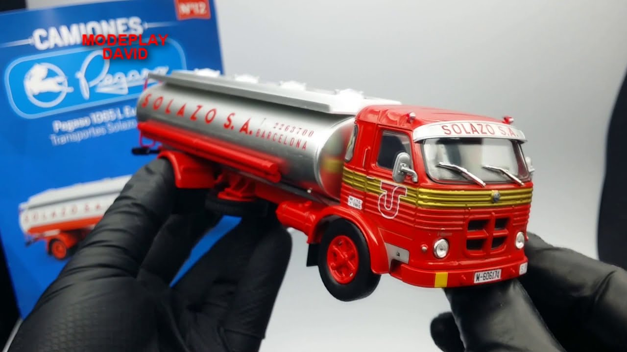 CAMION PEGASO 1065 L EUROPA TRANSPORTES SOLAZO 1967 DIECAST 1/43 COLECCION SALVAT UNBOXING