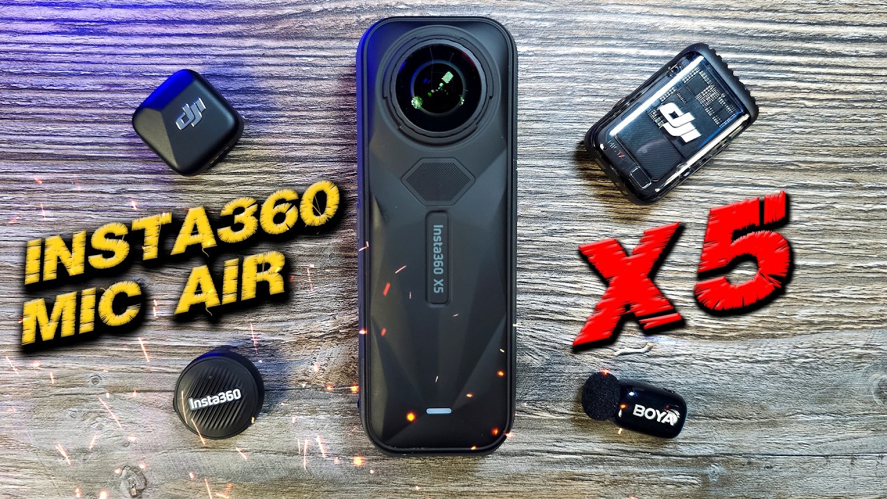 Лучший звук для X5: Обзор insta360 Mic Air и его конкурентов