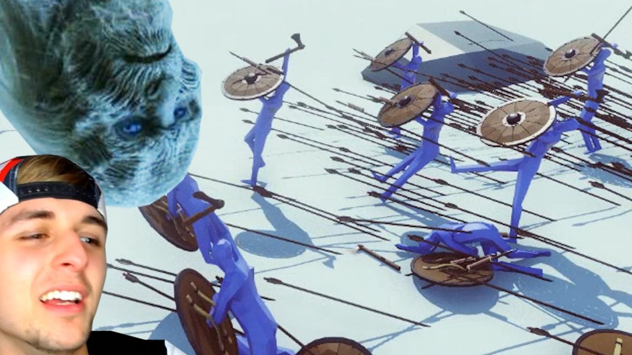 CAMINANTES BLANCOS en el SIMULADOR DE BATALLA 100% realista de Game of Thrones