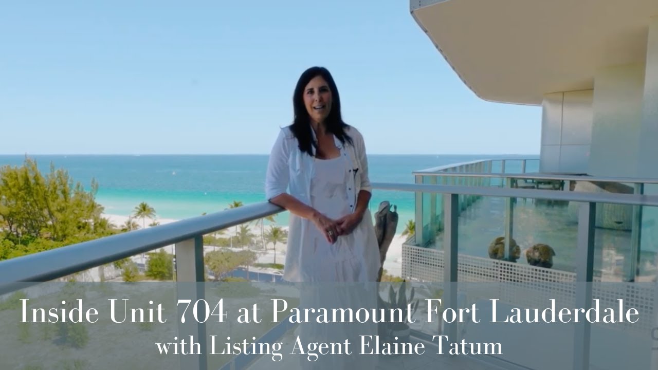 Touring Unit 704 at Paramount Fort Lauderdale with Fort Lauderdale real estate expert Elaine Tatum
