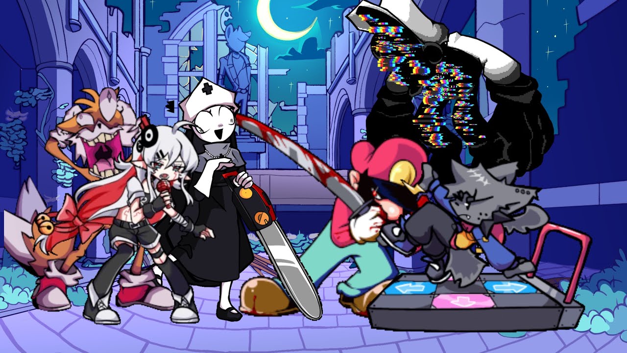 Bad Nun but everyone sings it🎶(FNF But Every Turn Different Characters Sings it)
