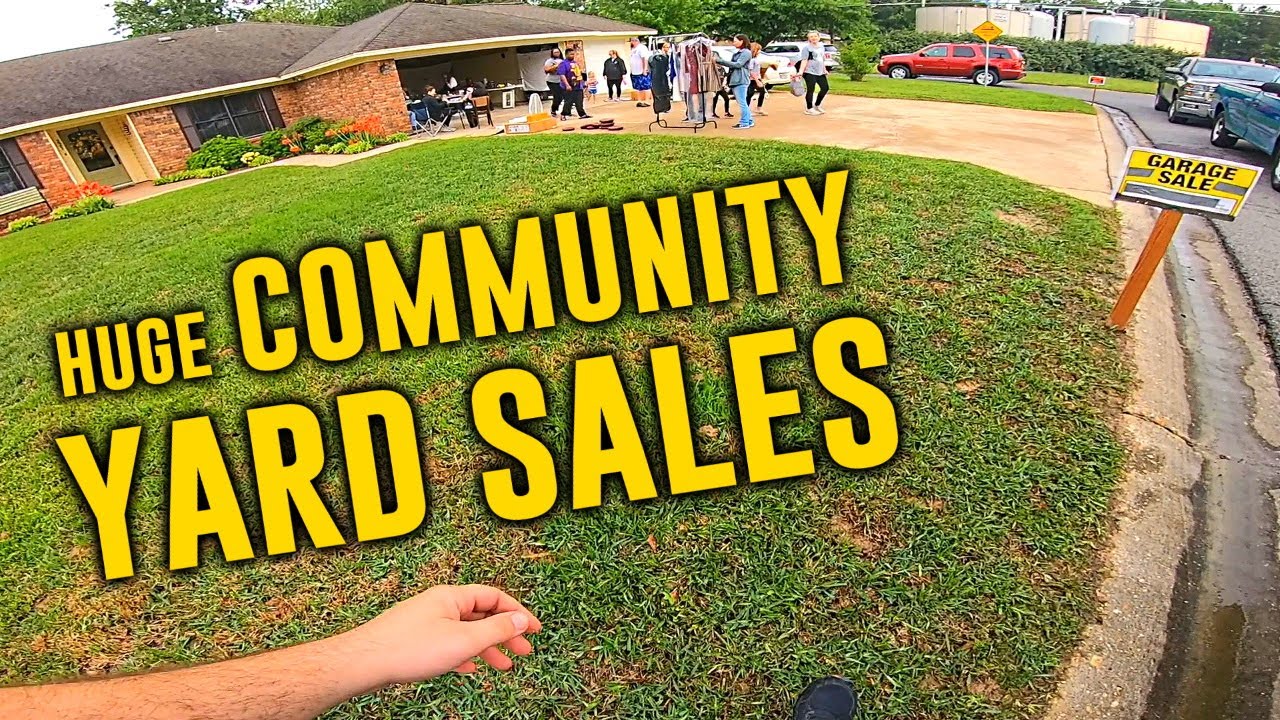 HUGE COMMUNITY YARD SALES | Hunting For Treasure At Yard Sales
