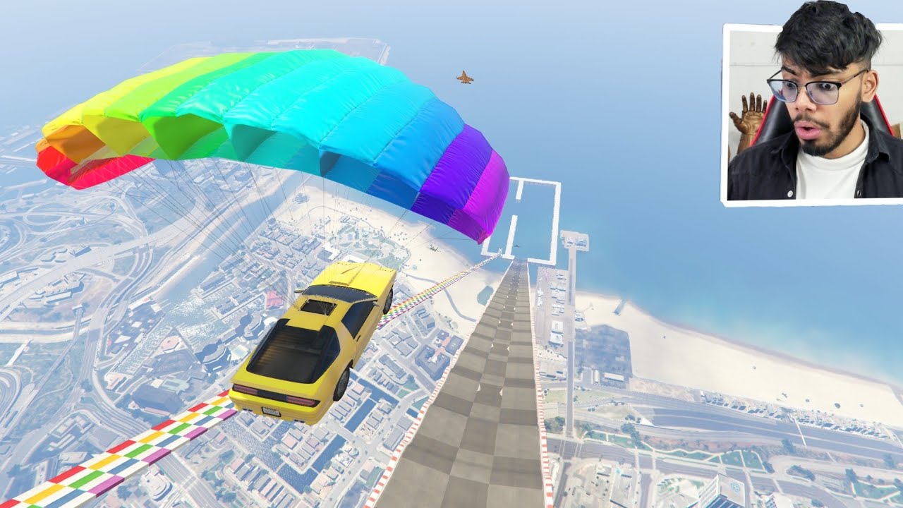 Subscriber Made Mega Ramp Challenge 827.826% People Eat Banana After This Race in GTA 5!