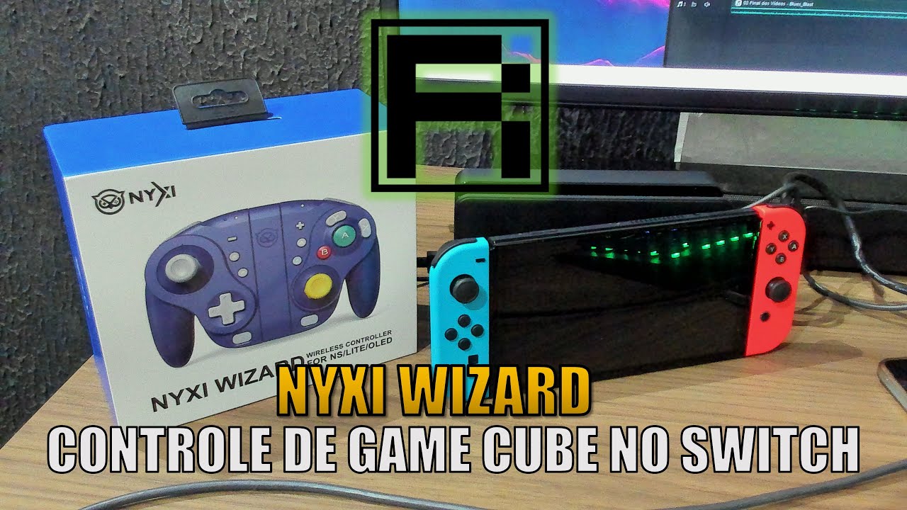 Nixy Wizard - Controle de Game Cube para o Nintendo Switch