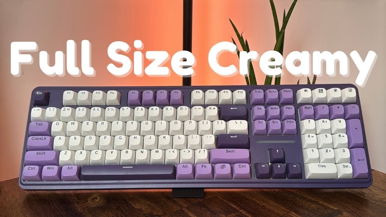 Creamy Full Size $65 Mechanical Keyboard.. Redragon Antonium Pro #keyboard