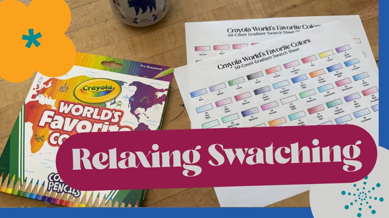 Crayola World’s Favorite Colors 50 Count | Real-Time Gradient Swatch Chart