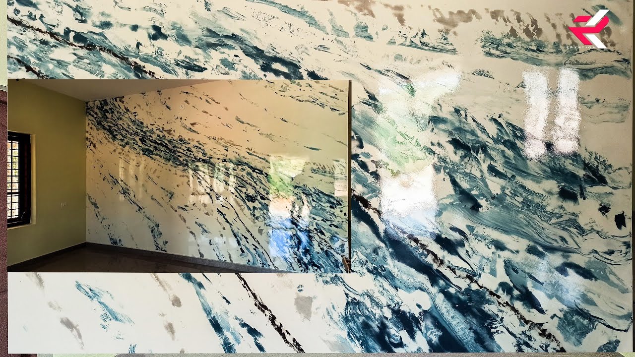NEW Marble design || wall putty || Rk Creation