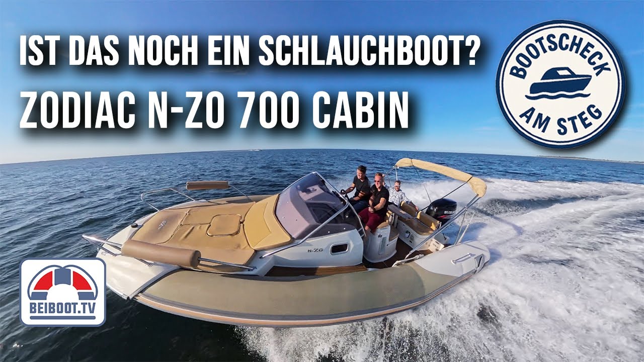Bootscheck am Steg: RIB Schlauchboot - Zodiac NZO 700 Cabin - Suzuki 250 PS Aussenborder