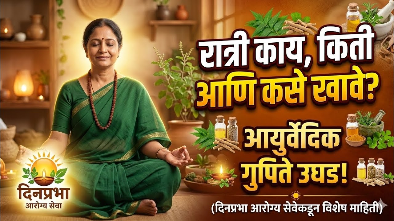 रात्रीच्या जेवणात ही चूक करताय?शरीर आजारांचे घर बनेल!चरक संहितेनुसार जाणून घ्या योग्य पद्धत!