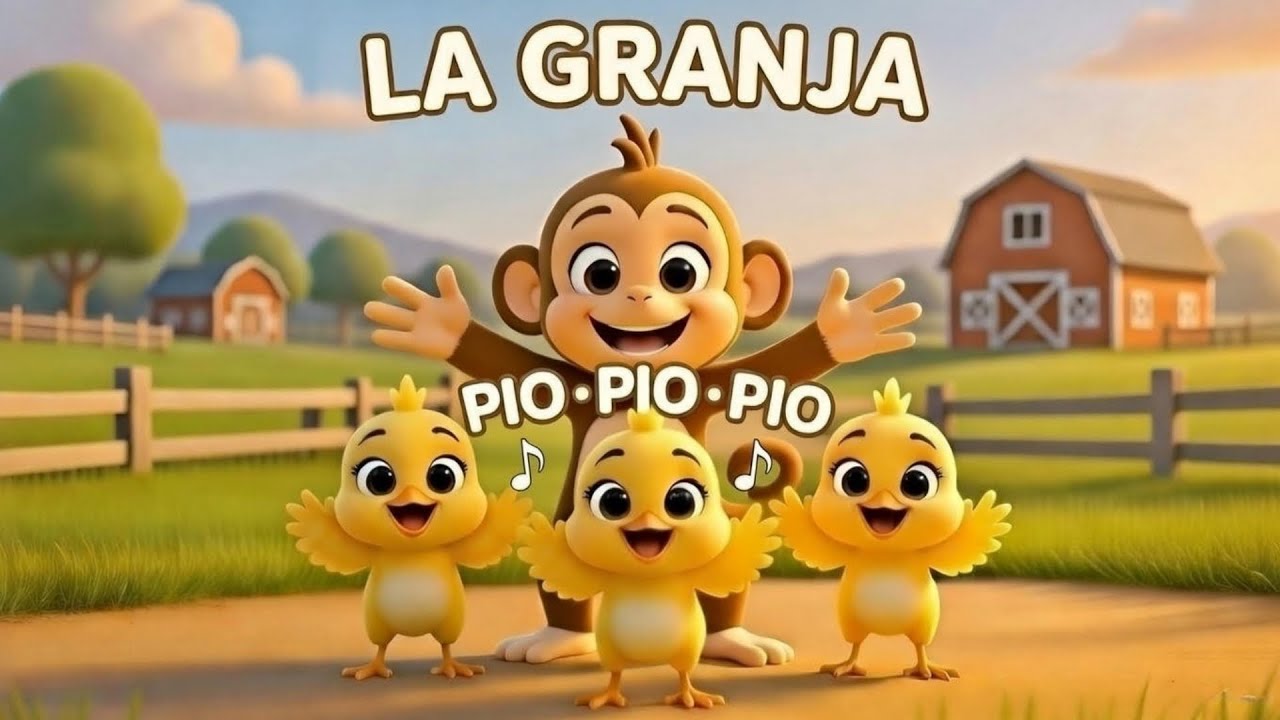 Los Pollitos Dicen Pío Pío Pío 🐥 | Canción Infantil de la Granja | Mundo Tiki Tiki 