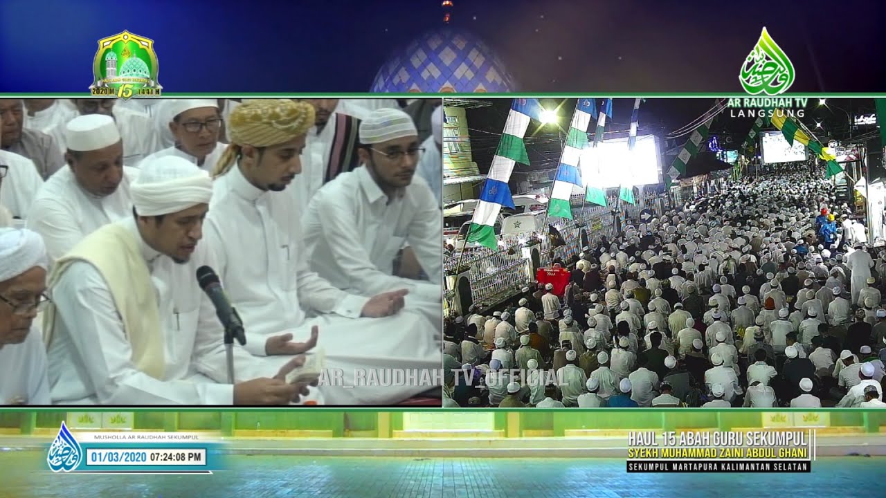 HAUL 15 ABAH GURU SEKUMPUL - ACARA DI MUSHOLLA AR-RAUDHAH SEKUMPUL MTP KALSEL. MLM SENIN, 01/03/2020