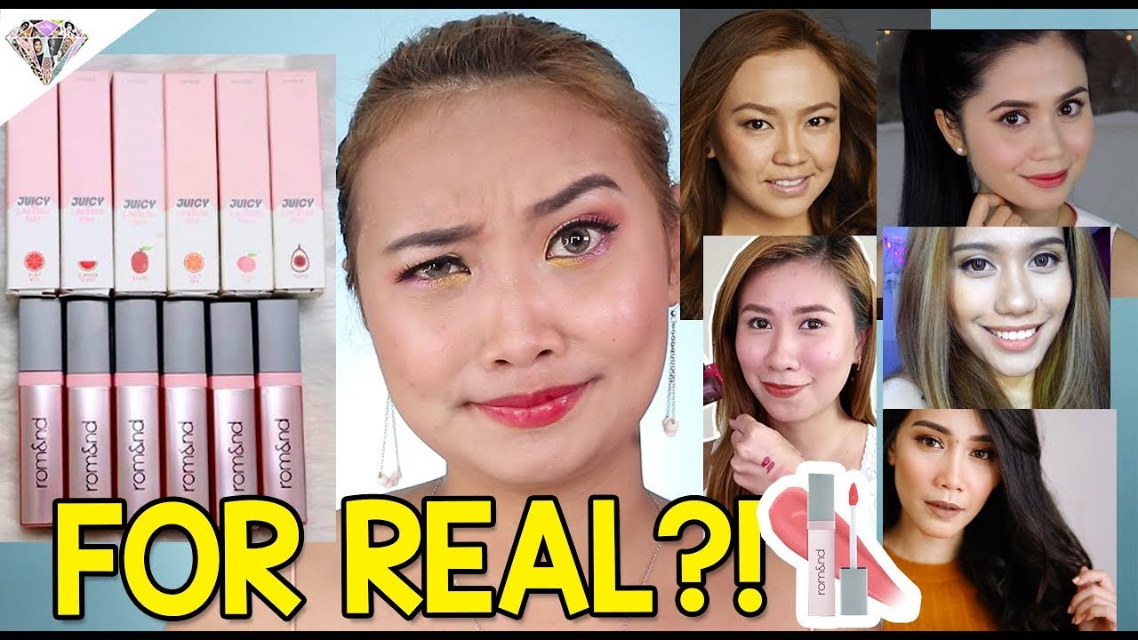 PABORITONG LIPTINT NG AKING MGA LODI | WORTH IT BA? ROMAND JUICY TINT SWATCHES