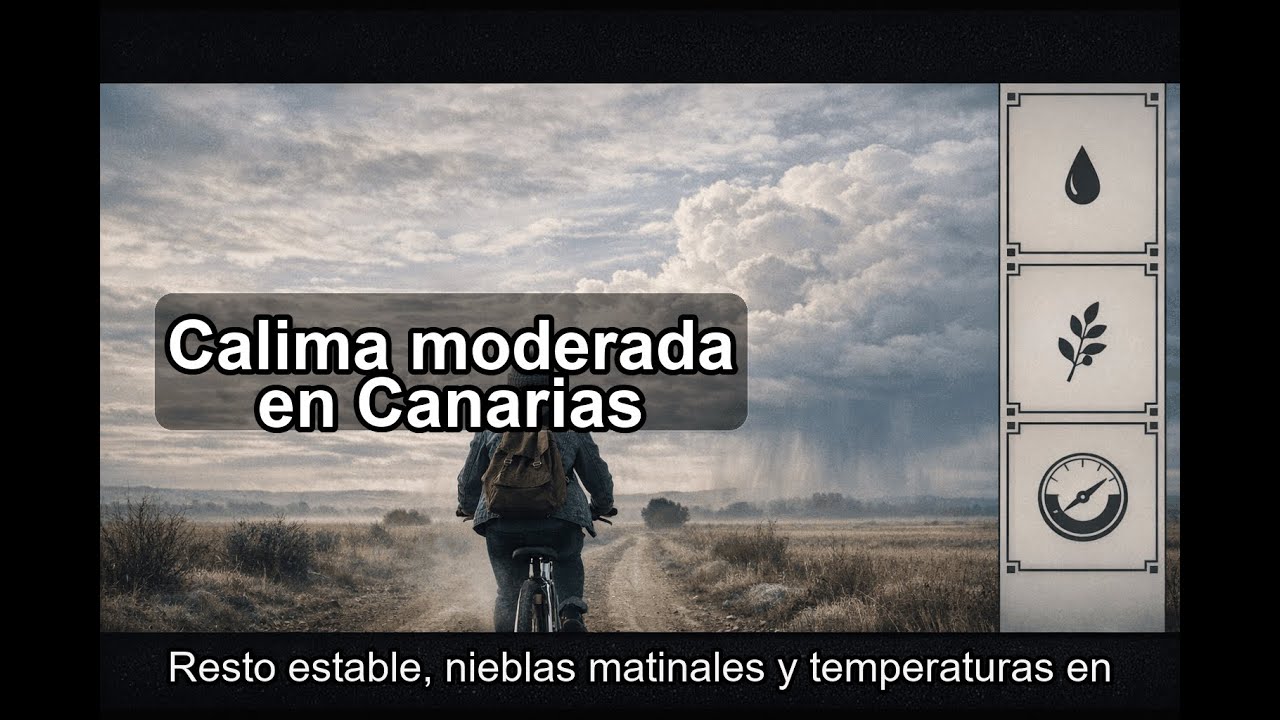 Estabilidad general en España ☀️ y calima en Canarias 🌫️ (máximas al alza)