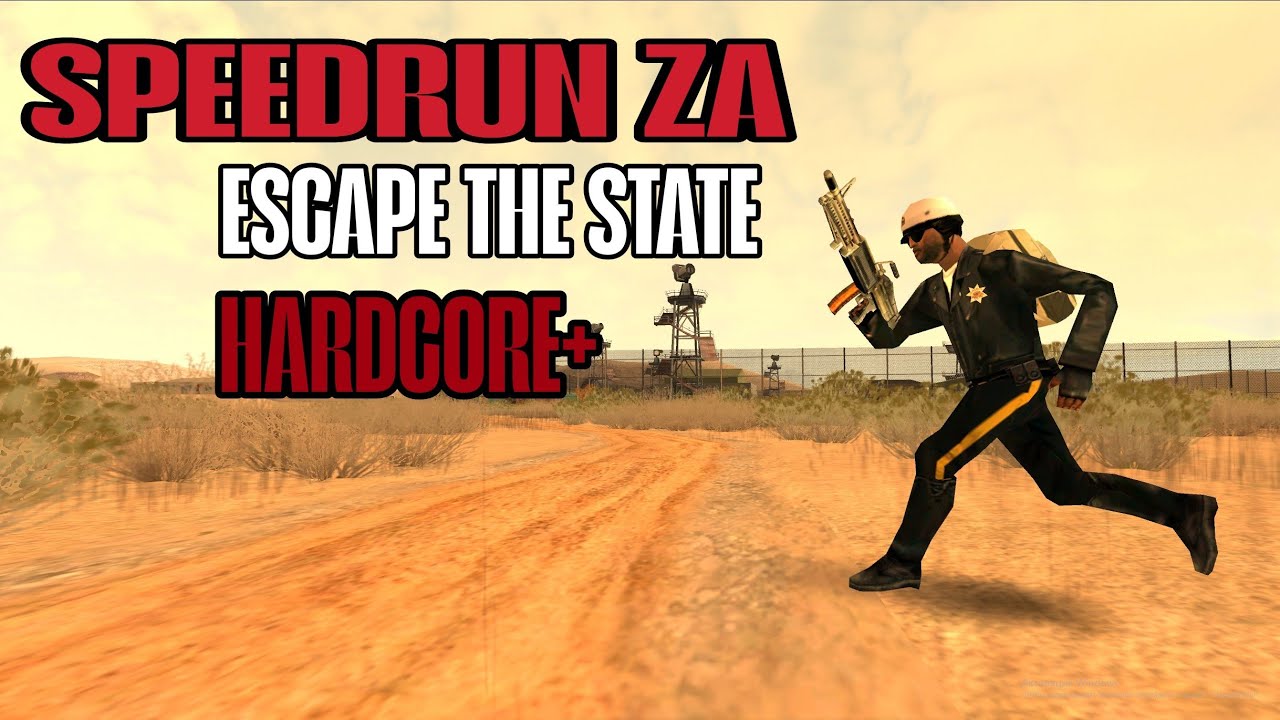Zombie Andreas Glitchless Speedrun (Hardcore+) | ZA: Escape The State