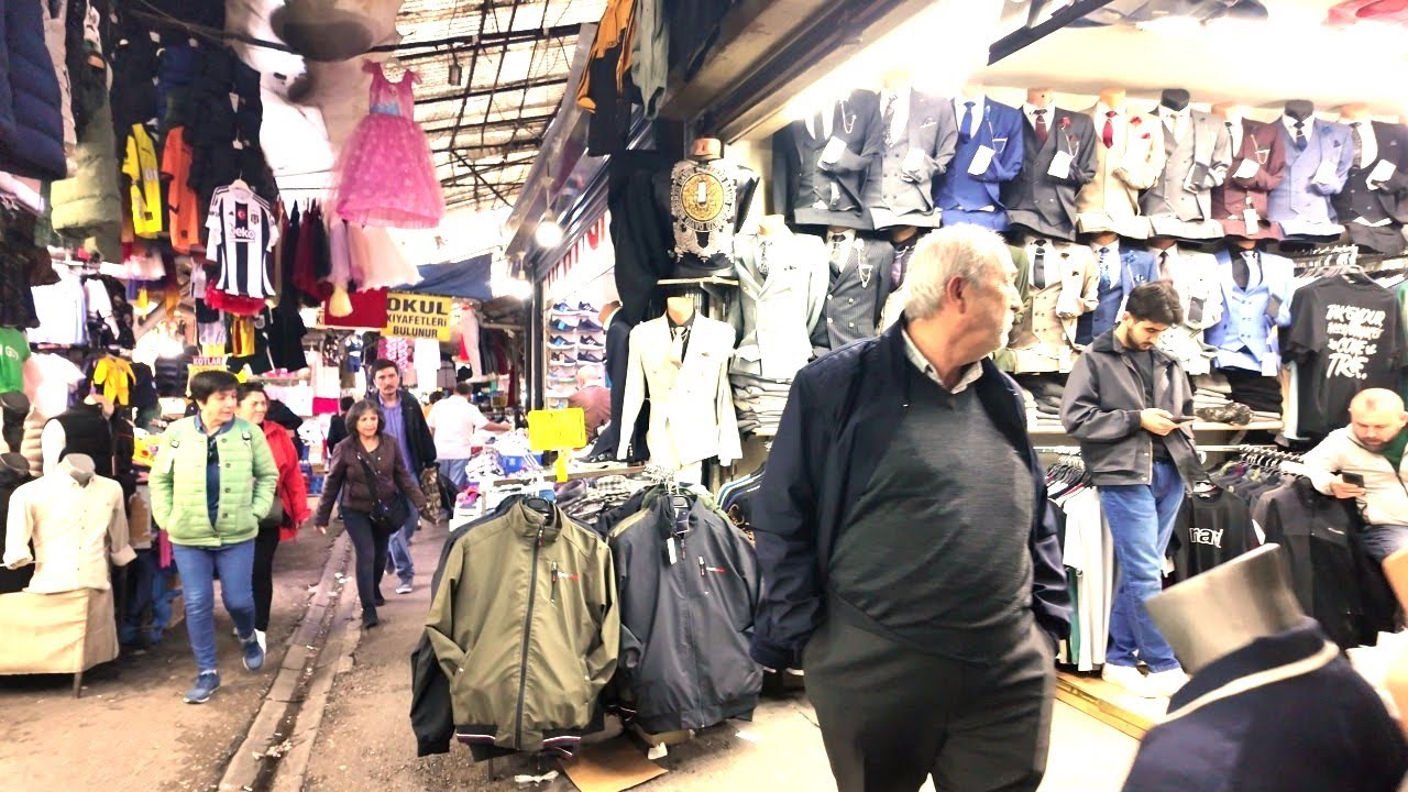 Ankara [4k60fps], Ulus Hali ve Çerkeş Sokak'ta Gezinti - Strolling Around Ulus and Cerkes Street