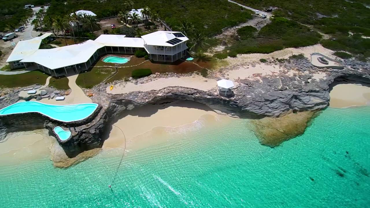 Bahamas beachfront home for sale on San Salvador.