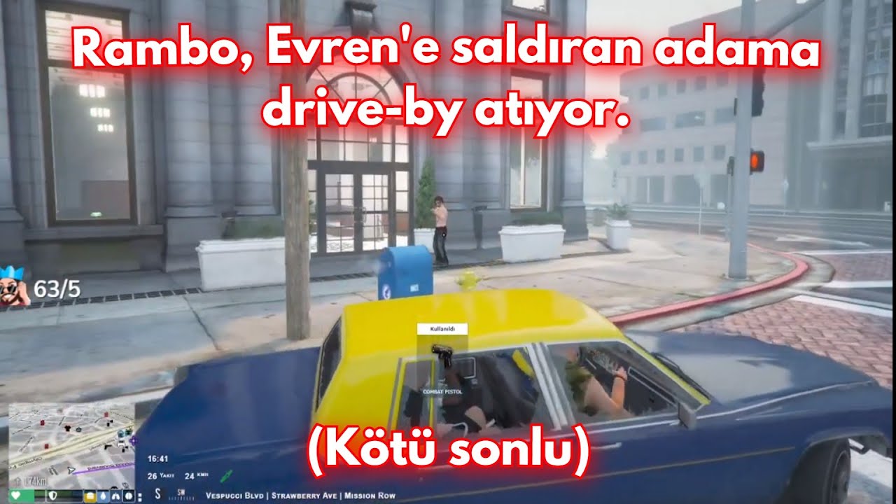 DCO | Rambo, Evren'e saldıran adama drive-by atıyor. | KafiRP