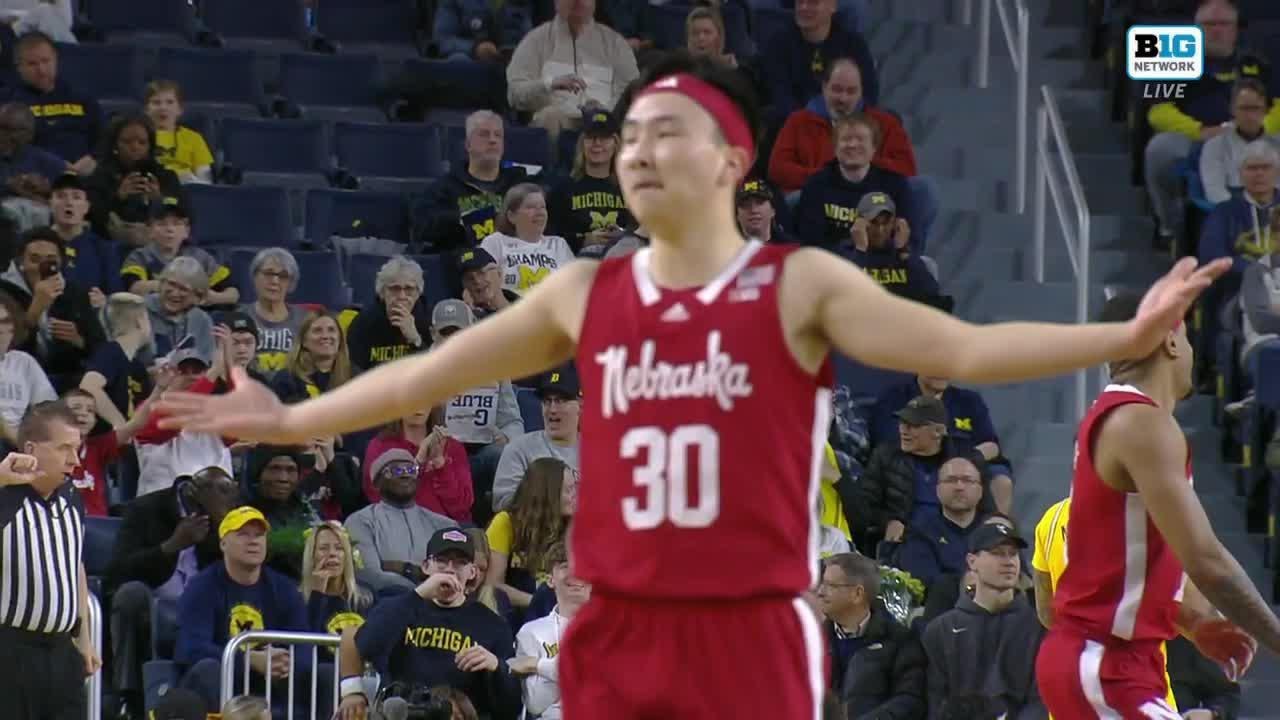Keisei Tominaga Highlights vs. Michigan | Nebraska Basketball | 03/10/2024
