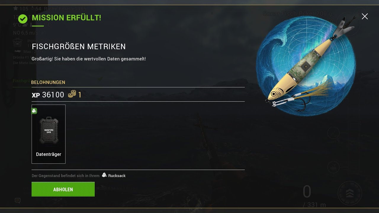 Fishing Planet Mission Fischrößen Metriken Teil 1