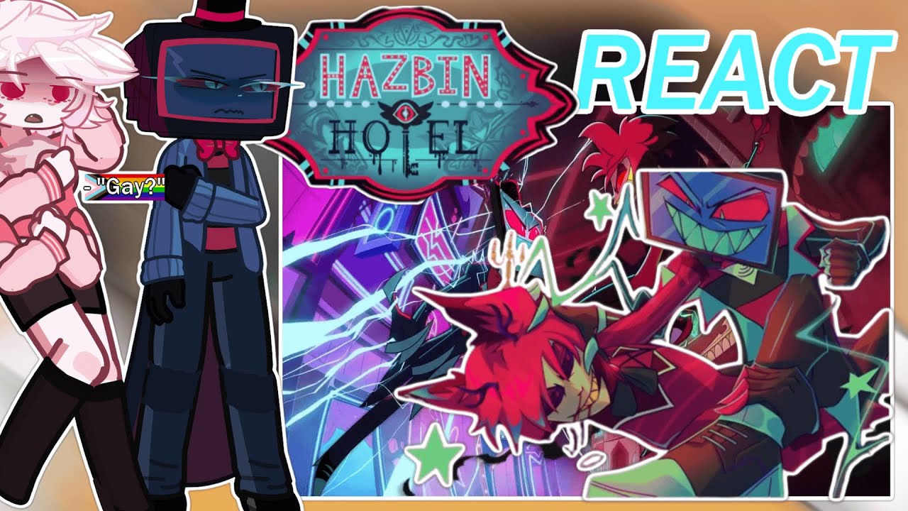 Реакция отеля Hazbin на Vox (и Аластора) | Radiosilence | Реакция Gacha Life 2 | 2x