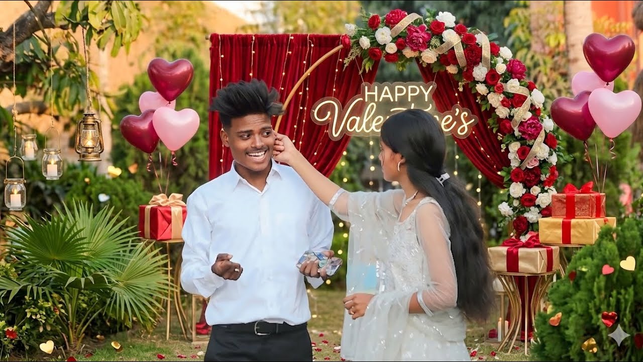 My valentine's partner👫//Look in so cute❤️