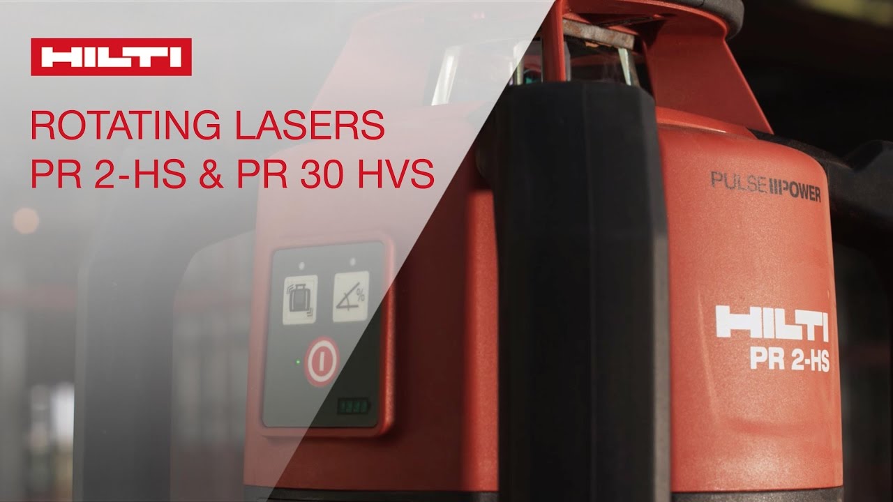 INTRODUCING the Hilti rotating lasers PR 2-HS and PR 30-HVS
