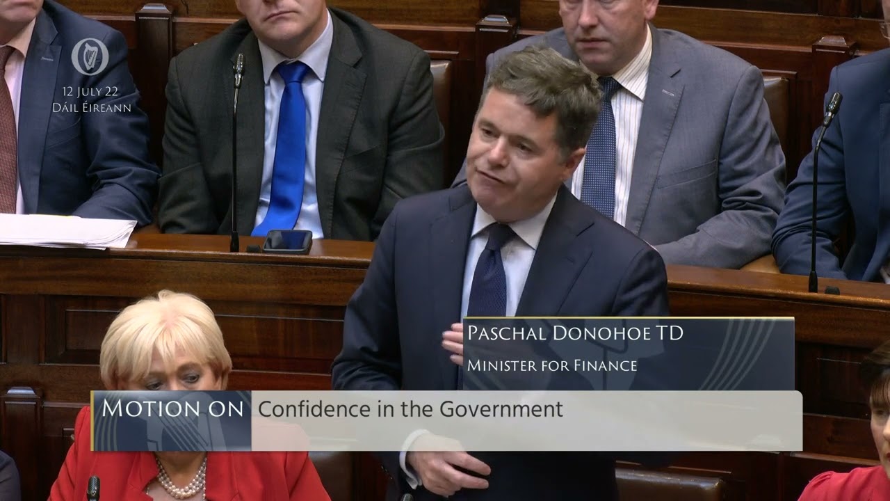Minister Paschal Donohoe- speech from 12 Jul 2022