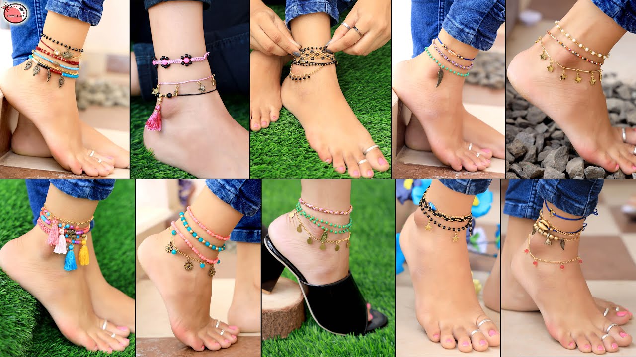 Fancy!!! Girls Daily Wear - DIY Anklet For JeansTops, Dresses Gown Dresses Etc.