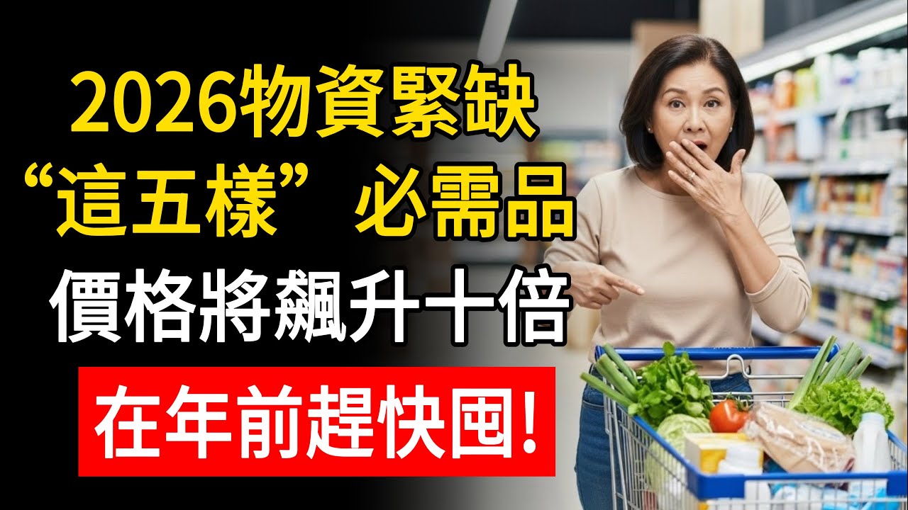 過年去買年貨？看到這“5種食品”趕快囤！2026年價格恐“翻倍漲”！現在不買，過完年想買都買不起！