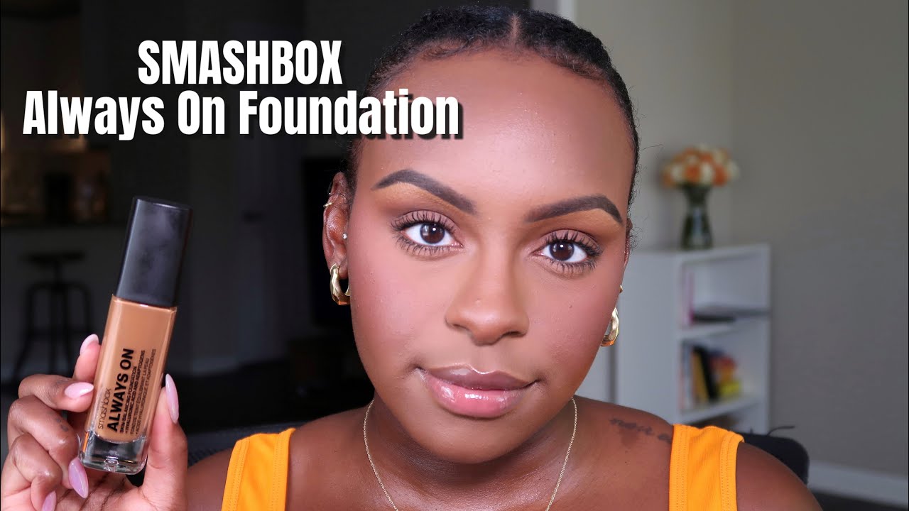 NEW SMASHBOX ALWAYS ON FOUNDATION | Review & Wear Test, Oily/Combination Skin | Lawreen Wanjohi