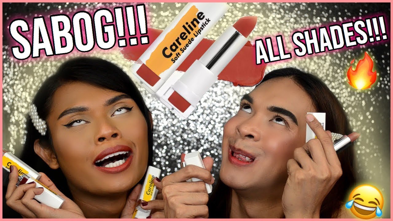 BAGONG CARELINE SOFT SUEDE LIPSTICK SOBRANG SABOG SA DARK SKIN!!! LAUGHTRIP AMPOTA!!! + GIVEAWAY!