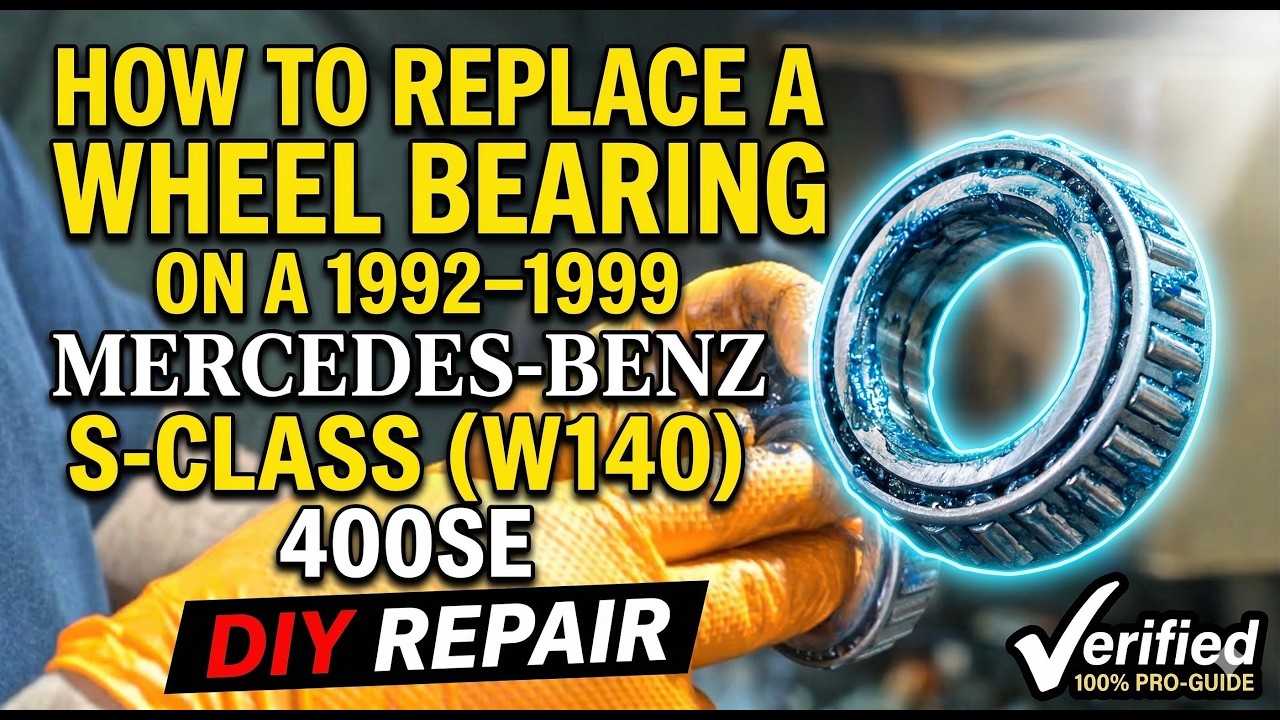 How to Replace a Wheel Bearing on a 1992–1999 Mercedes Benz S Class W140  400SE DIY Repair