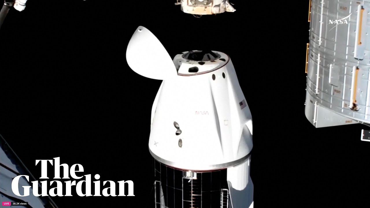 The moment The Dragon spacecraft undocked from the ISS