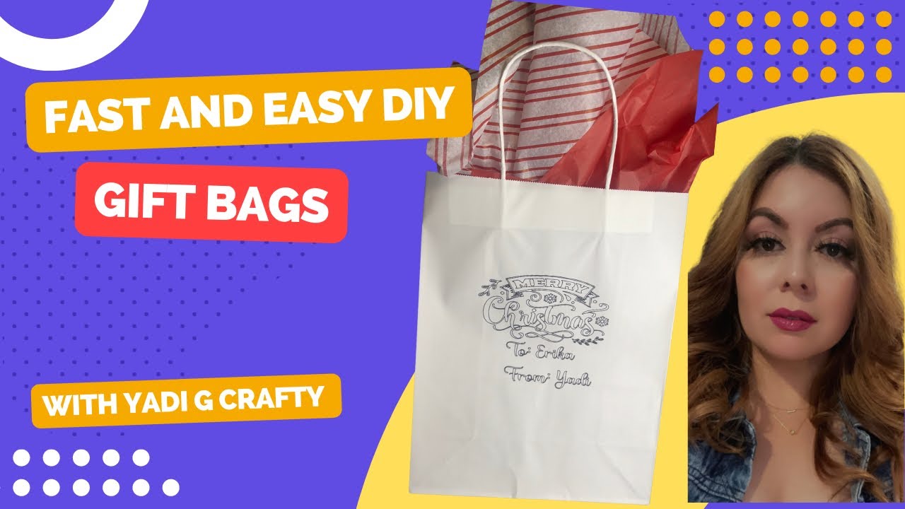 How to make personalized gift bags for any occasion/Use Cricut to make custom gift bags