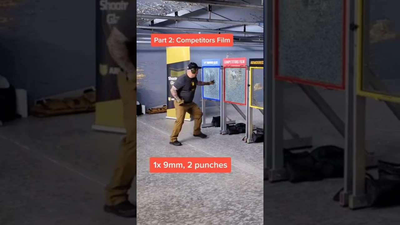your able punch through that armored glass after 1 hit of 9mm| #NBCAnnieLive #glass #fyp