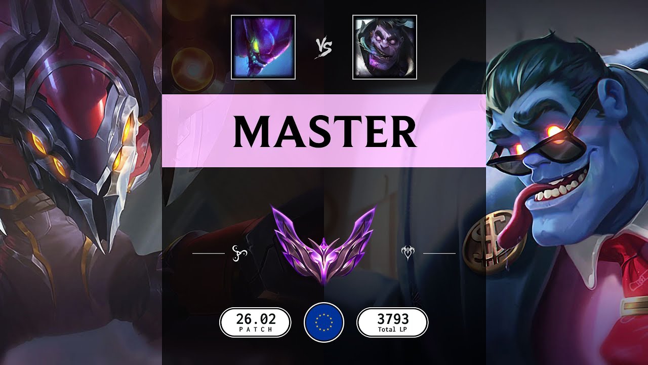 Master Match: Kha'Zix vs Dr. Mundo - EUW server Patch 26.02