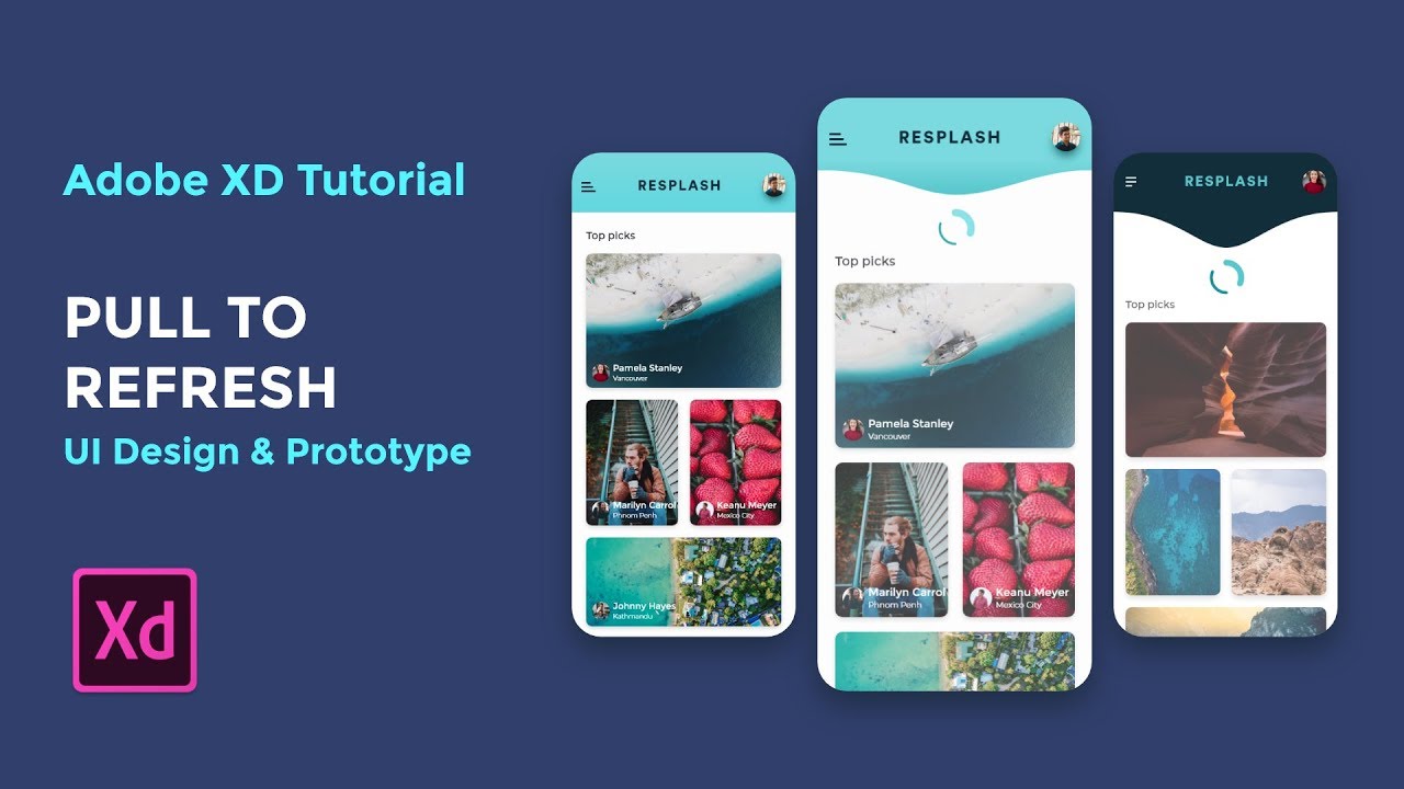 Pull to Refresh - Adobe XD tutorial [2019]