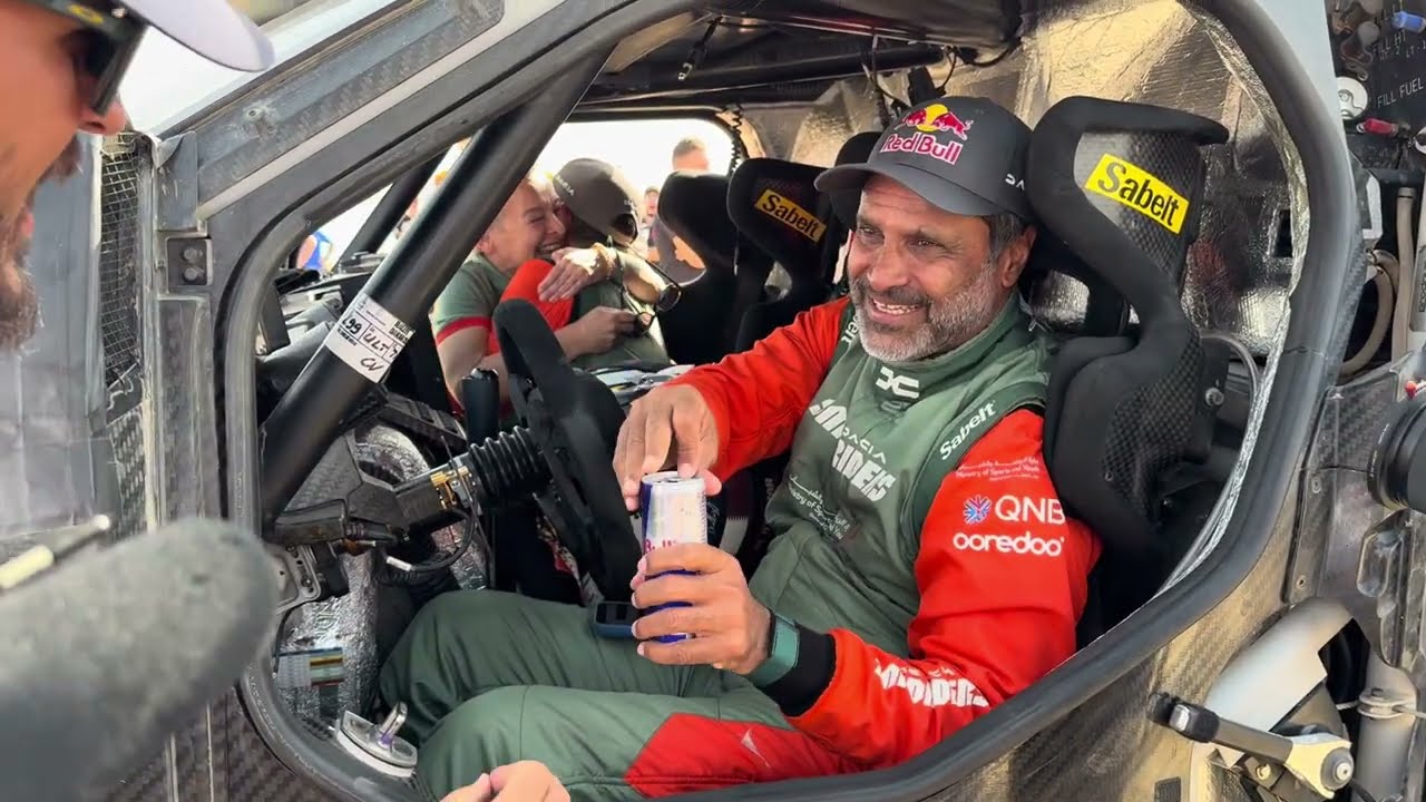 Nasser Al-Attiyah Burnout | Rally Dakar 2026 Finish
