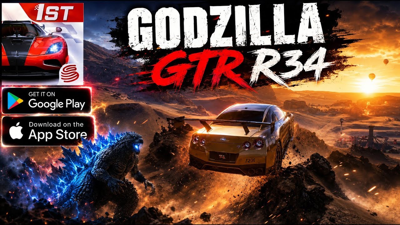 Racing Master || Godzilla GTR R35 Intence roaring and Gameplay 🔥😱⚡
