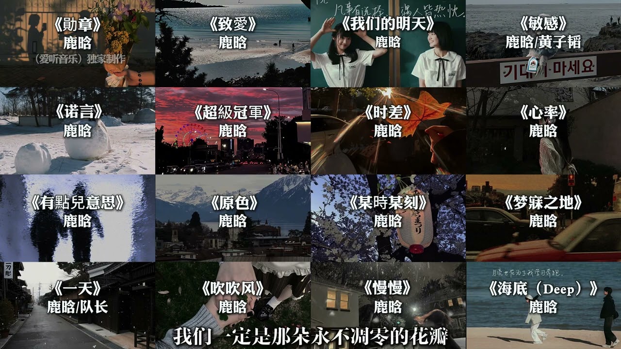 鹿晗的音乐合集，一小时纯享。#鹿晗 #音乐分享 #音乐 #戴上耳机 #演唱会