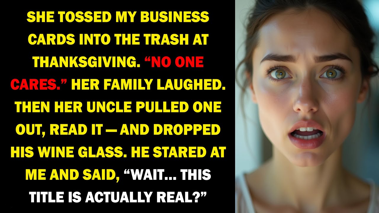 She Tossed My Business Cards at Thanksgiving — Until Her Uncle Read One