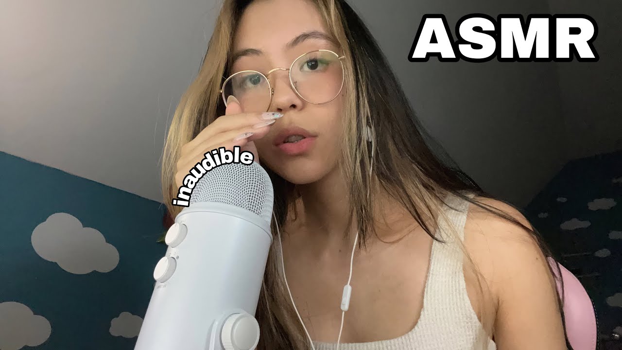 ASMR | Inaudible Whispering (Fast Mouth Sounds)