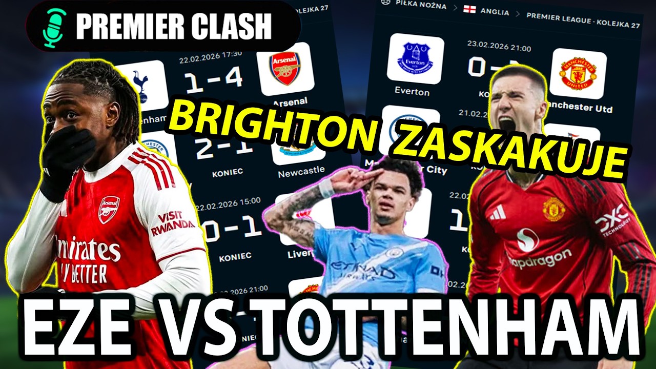ARSENAL miażdży W DERBACH! Manchester United z 10 meczem bez porażki z rzędu. Premier Clash odc. 19