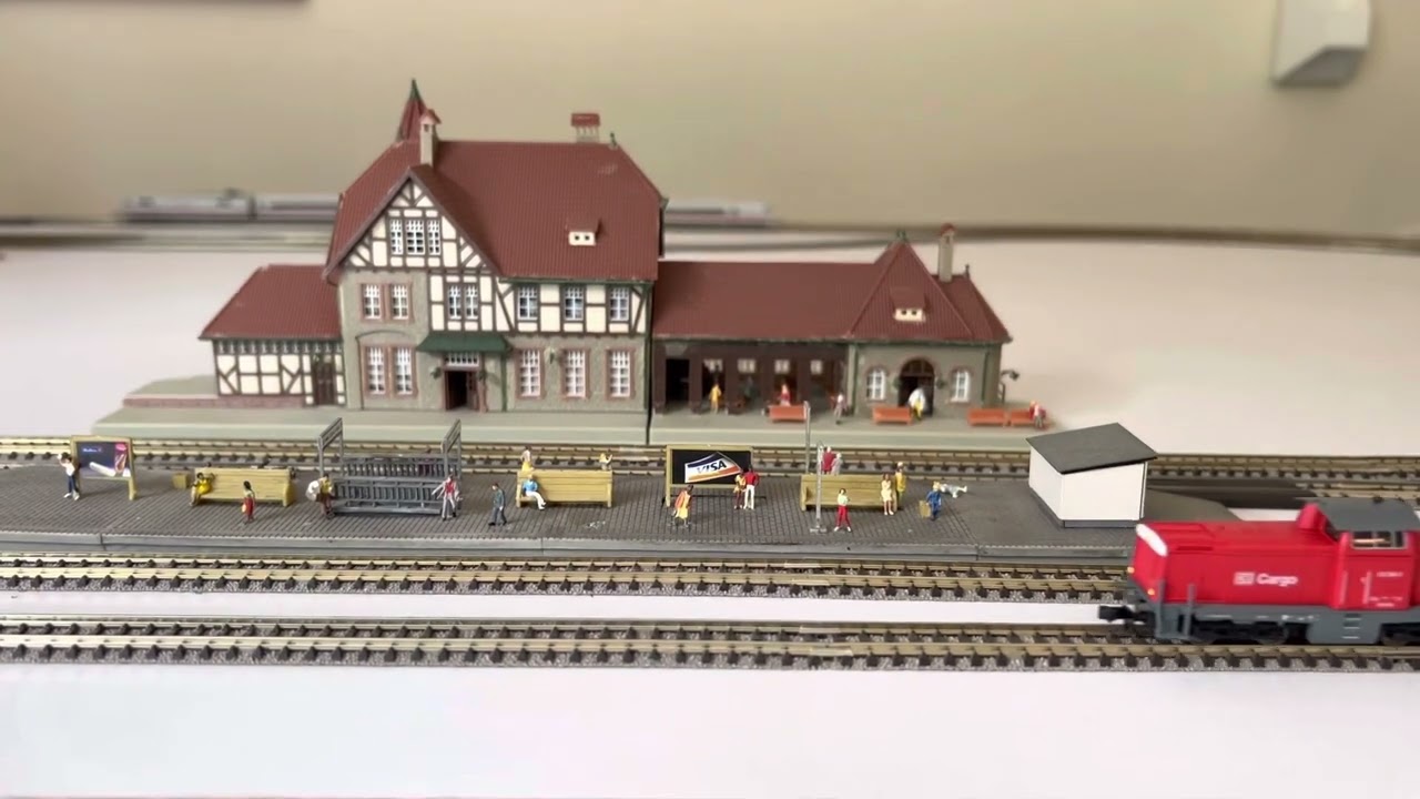 Fleischmann Spoor N Digitaal - eerste testrit met 3 treinen