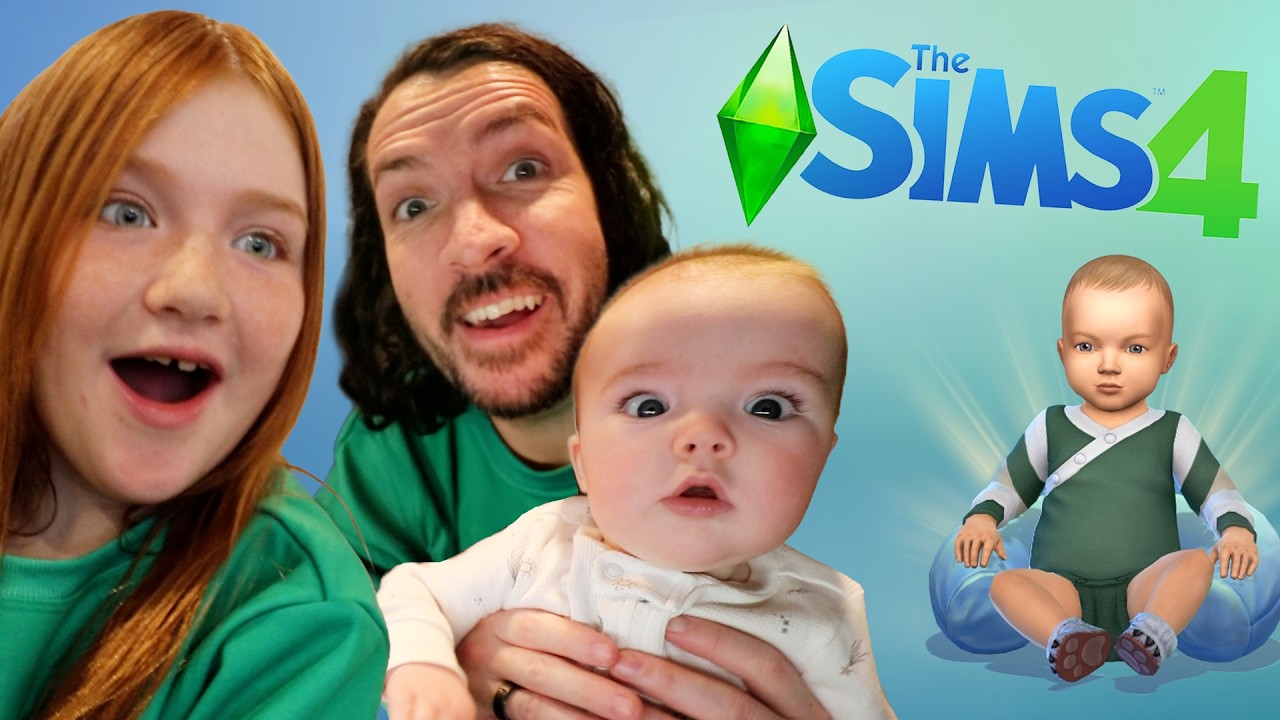 NEW SiMS FAMiLY with ENZO!!  Adley gives Niko & Navey big kid styles & makes Enzo's first baby sim