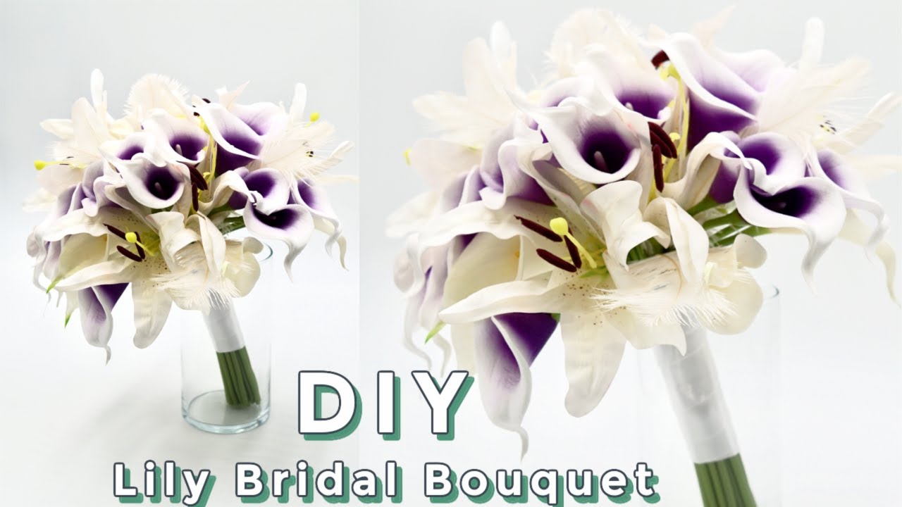 Gorgeous DIY Lily Bridal Bouquet | Wedding Bouquet | DIY Tutorial
